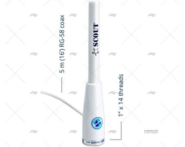 ANTENA VHF 0.90MT 3dB SCOUT SCOUT