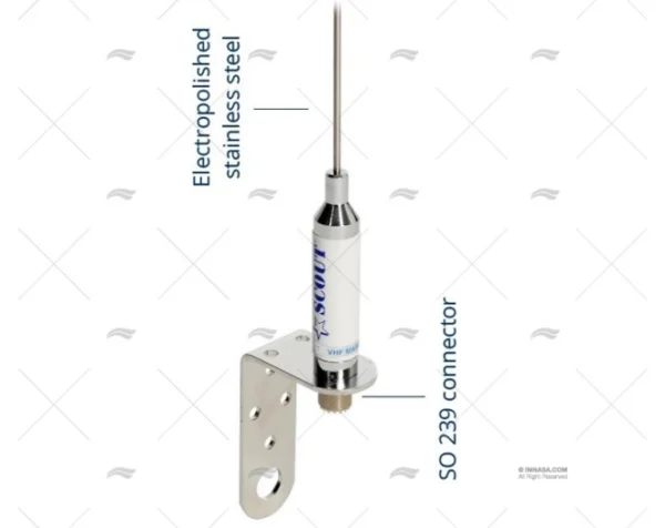 ANTENA VHF 1.00MT 3dB INOX SCOUT SCOUT