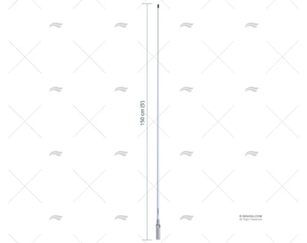 ANTENA VHF 1.50MT 3dB FAST FIT SCOUT SCOUT