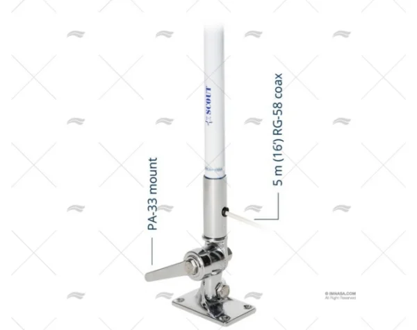 ANTENA VHF 2.40MT 3dB SCOUT SCOUT