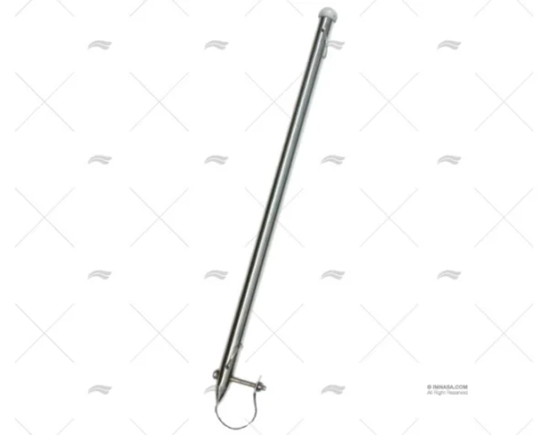 ASTA DE BANDERA INOX SS 304 C/SOPORTE