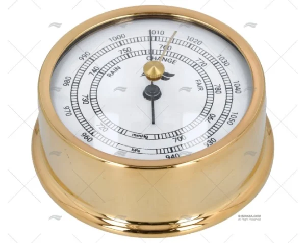 BAROMETRO DORADO 95mm DIAL 70mm AUTONAUTIC INSTRUMENTAL