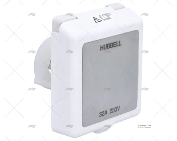 BASE ELEC POPA 32A 2+T HUBBELL PVC 230 HUBBELL