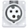 BASE ELEC. POPA HEMBRA 230V 16A 3P 6h IP