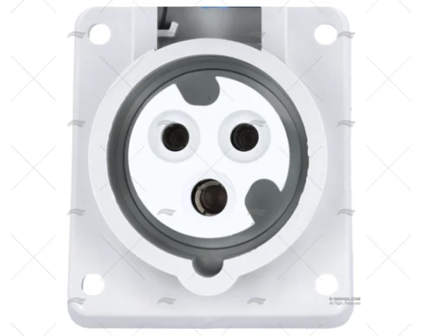BASE ELEC. POPA HEMBRA 230V 16A 3P 6h IP