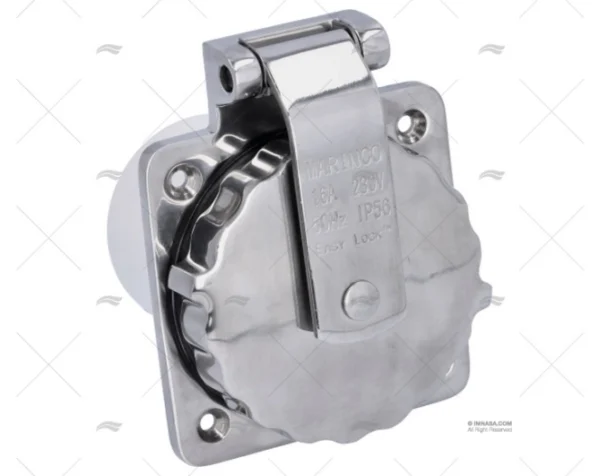 BASE ELEC POPA MARINCO 16A INOX 2P INT MARINCO