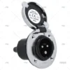 BASE TOMA DE PUERTO CE ABS CROMADA 16A/2 RATIO ELECTRIC