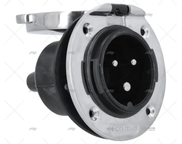 BASE TOMA DE PUERTO CE INOX 32A/250V RATIO ELECTRIC