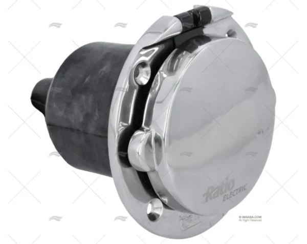 BASE TOMA DE PUERTO CE INOX 50A/250V RATIO ELECTRIC