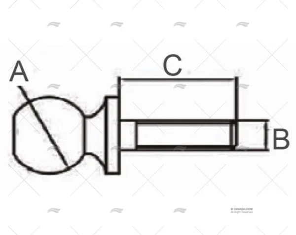 BOLA 1-7/8" MARINE TOWN