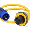 CABLE 1m AMARILLO 16A MACHO/HEMBRA