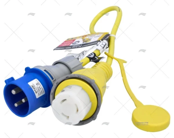 CABLE 1m AMARILLO 32A MACHO/HEMBRA