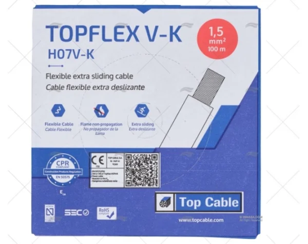 CABLE H05V/H07V 1.5 MARRON 100m