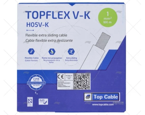 CABLE H05V/H07V 1 ROJO 100m