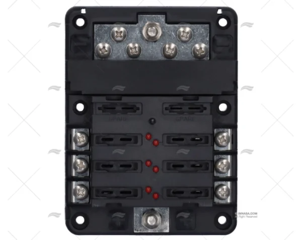 CAJA PORTA FUSIBLES 6P + BUSBAR