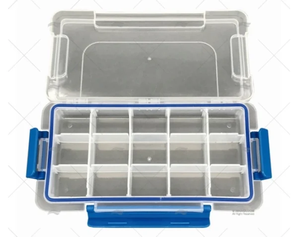 CAJA PORTAOBJETOS AZUL 15C.23X12X3.7CM