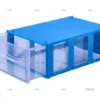 CAJA PORTAOBJETOS AZUL 1C.14.5X9.5X5.5C