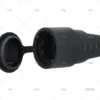 CLAVIJA ELEC. GOMA HEMBRA NEGRA 3PIN IP4