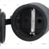 CLAVIJA ELEC. GOMA HEMBRA NEGRA 3PIN IP4