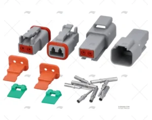 CONECTOR MACHO & HEMBRA DT 2 PINS IP67 (