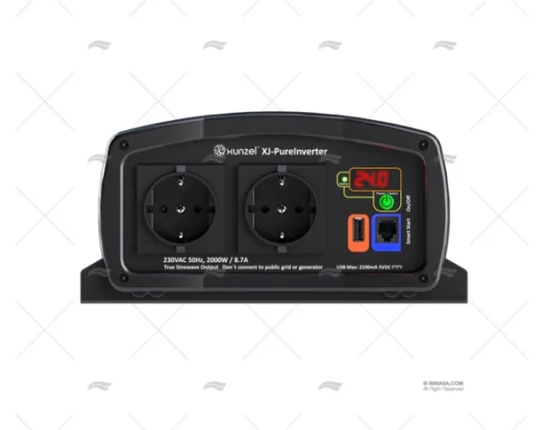 CONVERTIDOR 24-220V 2000W ONDA PURA XUNZEL