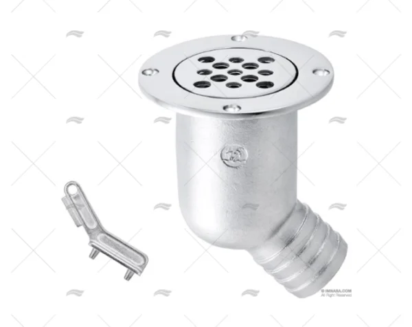 DESAGUE CODO 38mm 45º INOX 316 MARINE TOWN