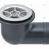 DESAGUE CODO 38mm PVC/INOX 316 MARINE TOWN
