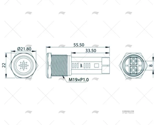 DIMMER INTERRUPTOR 12V