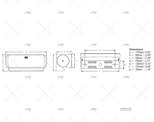 FARO LED SEA HAWK NEGRO LED BLANCO/ROJO HELLA MARINE