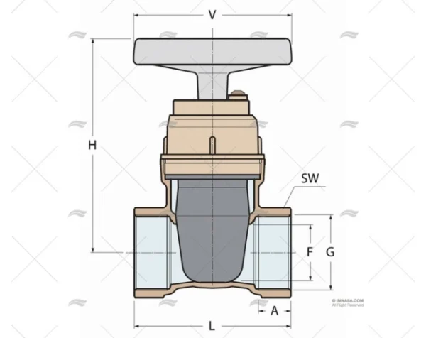 GRIFO ANTI-BLOQUEO BRONCE 3/8" GUIDI GUIDI
