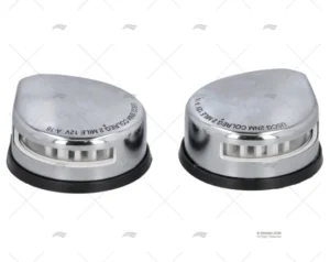 JUEGO BAB/EST LED INOX C/JUNTA NEGRA 12V