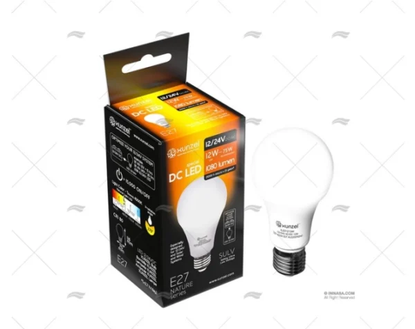 LAMPARA E27 12/24V LED 12W 60x110 NATURE XUNZEL