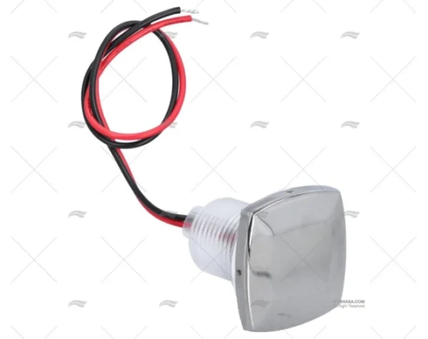 LED CORTESIA CUADRADO C/TAPA INOX LATERA