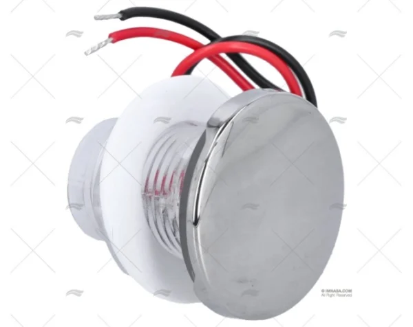 LED CORTESIA REDONDO C/TAPA INOX LATERAL