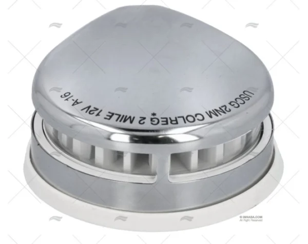 LUZ BICOLOR LED INOX C/JUNTA BLANCA 12V