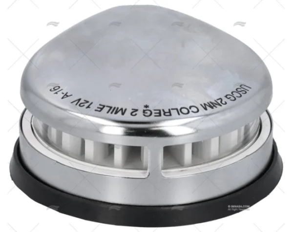 LUZ BICOLOR LED INOX C/JUNTA NEGRA 12V