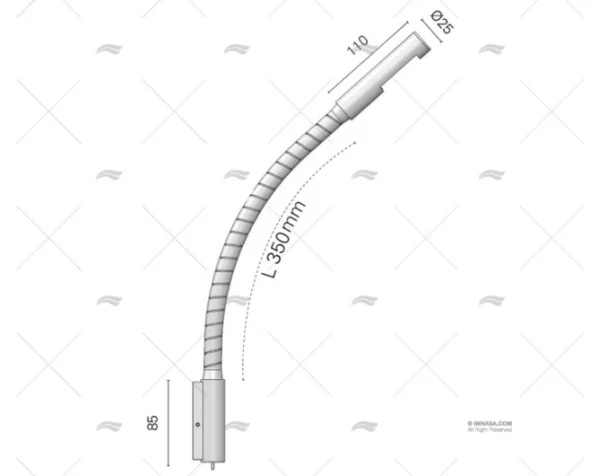 LUZ DE LECTURA CUERO NEGRO 10/30W 3W FORESTI SUARDI