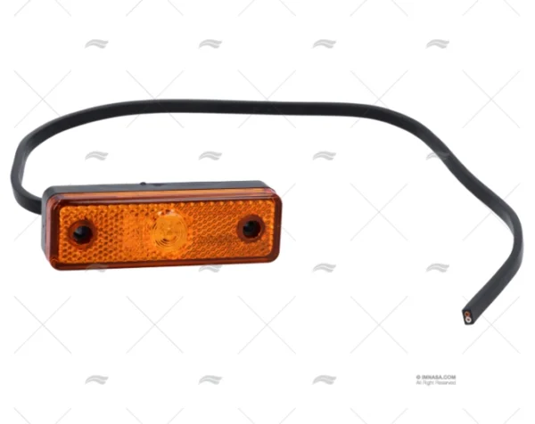 LUZ FARO LATERAL NARANJA LED 96x30x26 1