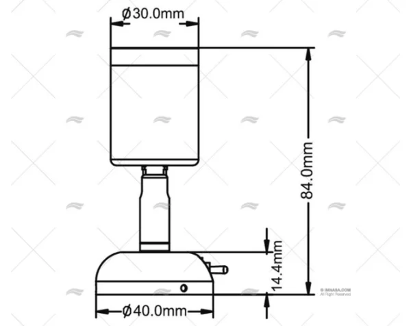 LUZ LECTURA LED 8-30V LATON PULIDO