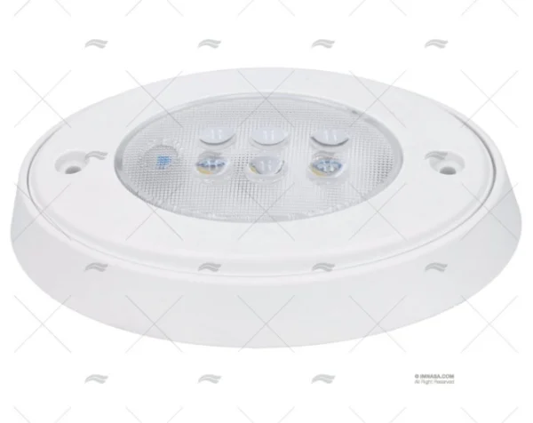 LUZ PLAFON 140x90mm 6LED OVALADO