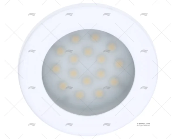 LUZ PLAFON LED 88mm 12/28V IP-65 BLANCO