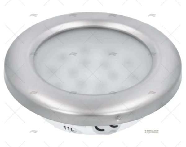 LUZ PLAFON LED 88mm 12/28V IP-65 SATIN.