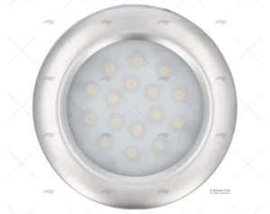 LUZ PLAFON LED 88mm 12/28V IP-65 SATIN.