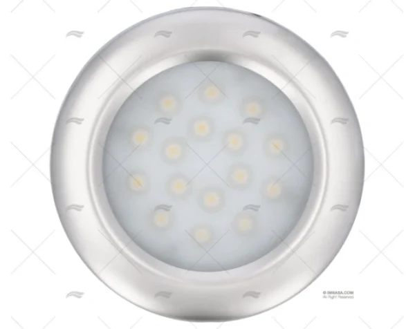 LUZ PLAFON LED 88mm 12/28V IP-65 SATIN.