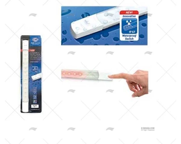 LUZ REGLETA C/INTER 12V BLANCO HELLA MARINE