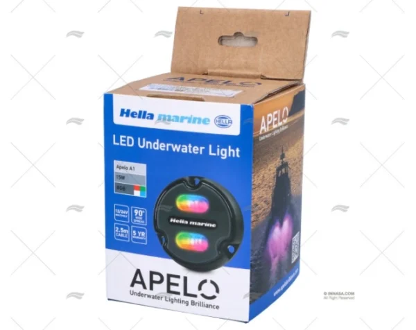 LUZ SUMERGIBLE APELO A1 RGB CARB HELLA MARINE