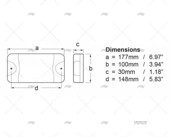 LUZ SUPERFICIE LED 9-33V BLANCA 4W HELLA MARINE