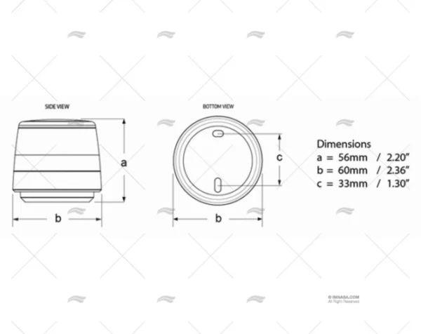 LUZ TODO HORIZONTE BLANCA 360º HELLA MARINE