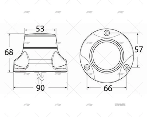 LUZ TODO HORIZONTE BLANCO 360 PRO BLANCO HELLA MARINE