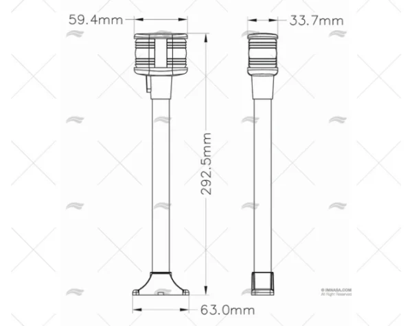 LUZ TOPE Y ALCANCE LED 12V
